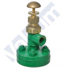 GRIFO DE CIERRE AUTOMATICO PARA NIVEL O PURGA, CON BRIDA Y SUPLEMENTO